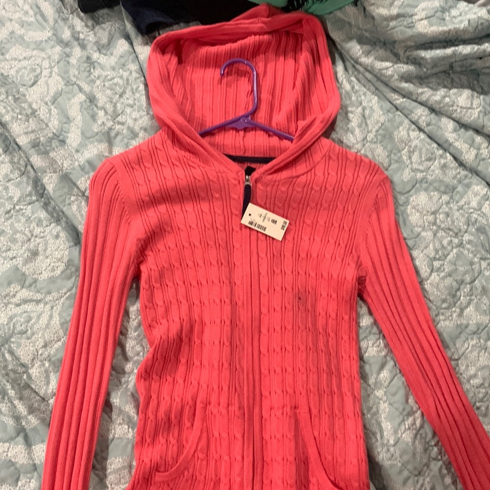 Brand new zip up sweater!  Small